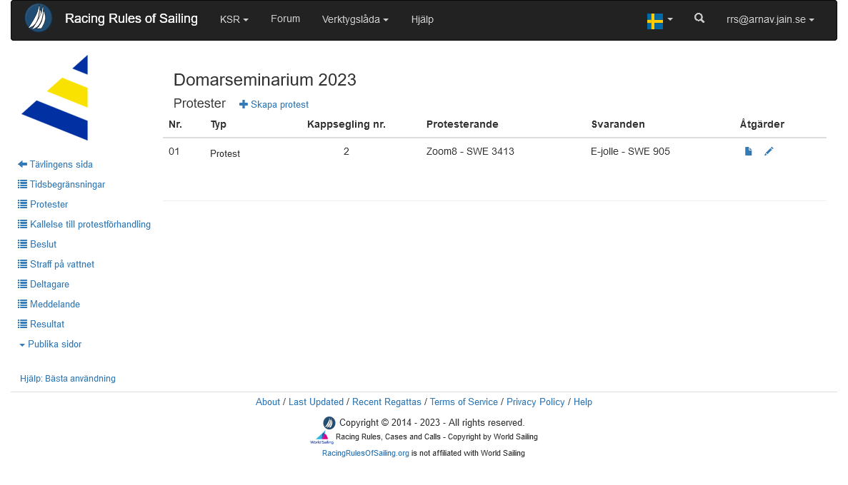 Översiktsvy över protester