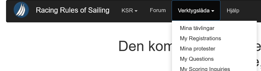 Menyalternativ mina tävlingar